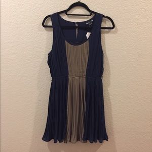 Navy/Green Dress